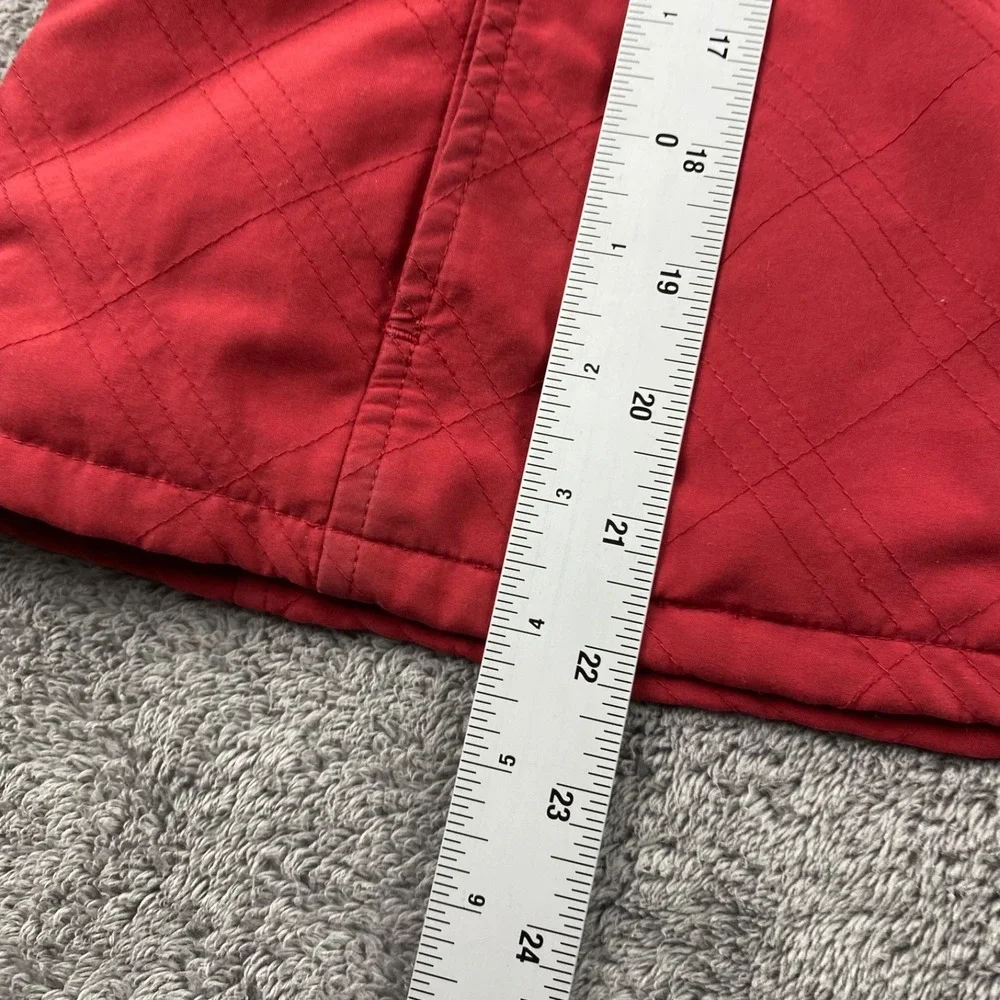 Columbia Full Zip‎ Up Vest Womens large Red Sleeveless